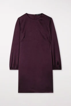 Hot LUISA CERANO Satin-Minikleid burgundy