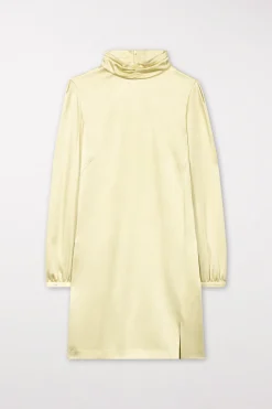 Sale LUISA CERANO Satin-Minikleid pale citron