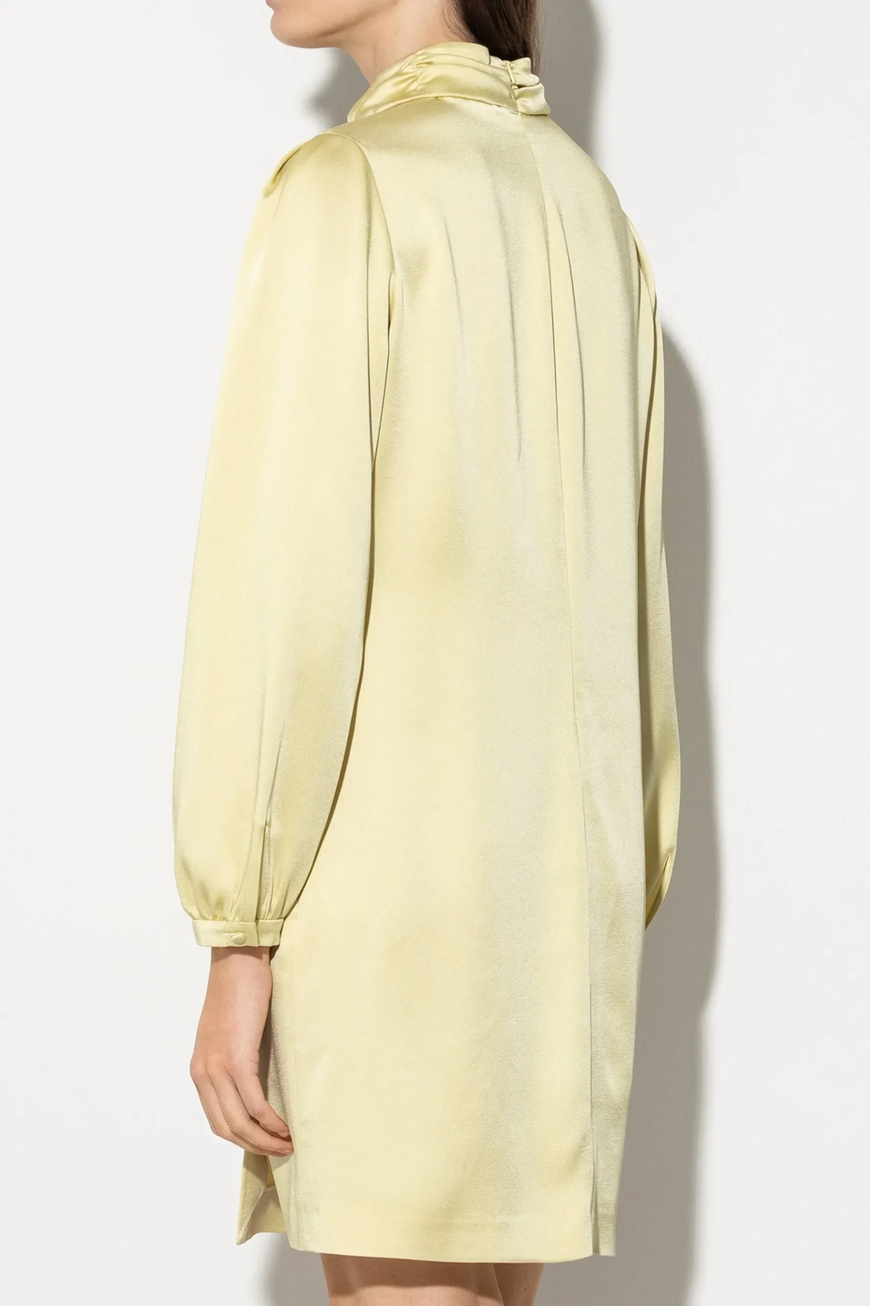 Sale LUISA CERANO Satin-Minikleid pale citron
