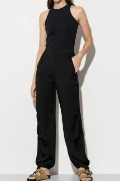 Sale LUISA CERANO Satin-Parachute-Pants