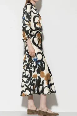 Discount LUISA CERANO Satin-Rock Mit Flower-Print multi