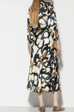 Discount LUISA CERANO Satin-Rock Mit Flower-Print multi