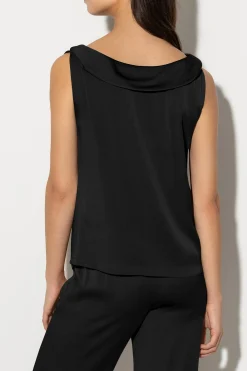 Hot LUISA CERANO Satintop Mit Kragendetails