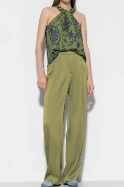 Best LUISA CERANO Satin-Wideleg-Pants