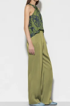 Best LUISA CERANO Satin-Wideleg-Pants