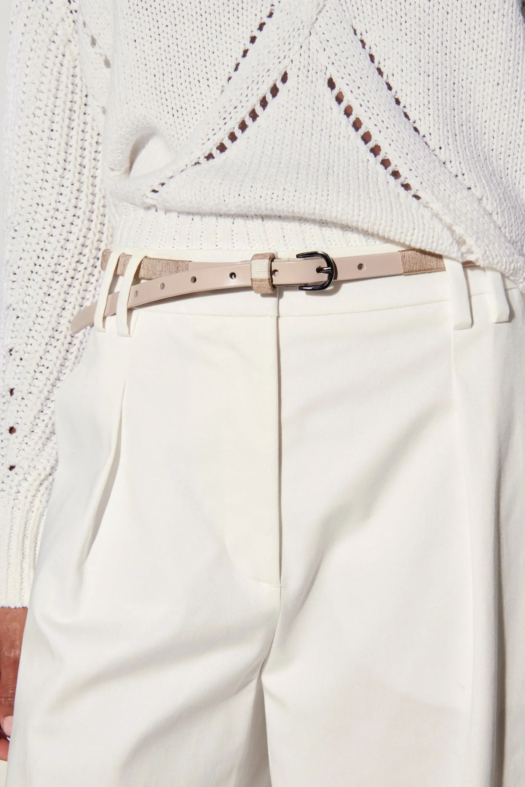 Outlet LUISA CERANO Schmaler Ledergürtel