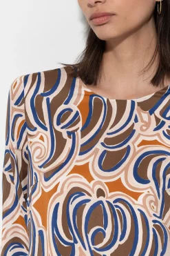 Best LUISA CERANO Seidenkleid Mit Graphic-Print multi