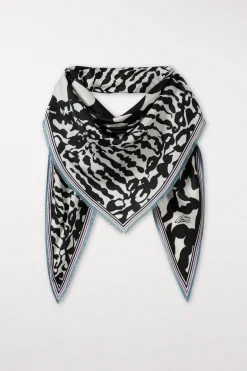 LUISA CERANO Seidentuch Mit Print the animal camouflage print