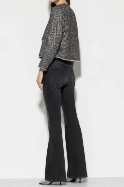 New LUISA CERANO Skinny-Bootleg-Denim black