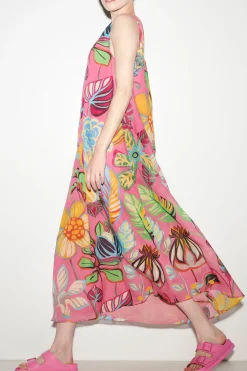 Sale LUISA CERANO Slipdress Mit Caribbean-Print