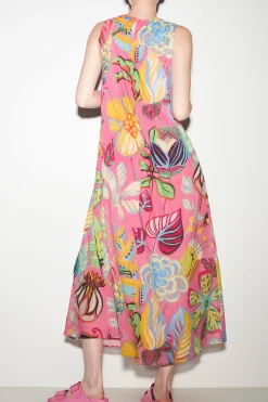 Sale LUISA CERANO Slipdress Mit Caribbean-Print