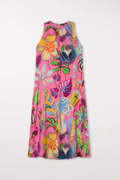 Sale LUISA CERANO Slipdress Mit Caribbean-Print