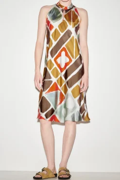 Online LUISA CERANO Slipdress Mit Ethnic-Print multi