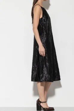 Online LUISA CERANO Slipdress Mit Flower-Design black