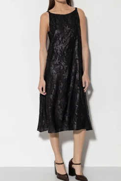 Online LUISA CERANO Slipdress Mit Flower-Design black
