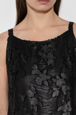 Online LUISA CERANO Slipdress Mit Flower-Design black