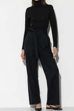 LUISA CERANO Softshell-Wideleg-Pants black