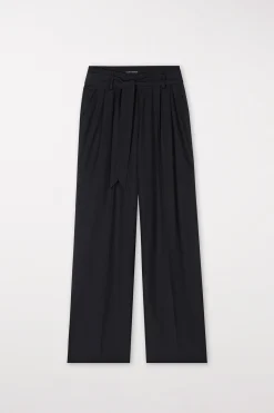 LUISA CERANO Softshell-Wideleg-Pants black