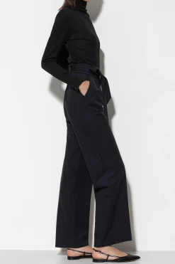 LUISA CERANO Softshell-Wideleg-Pants black