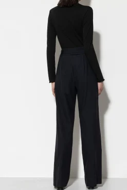 LUISA CERANO Softshell-Wideleg-Pants black