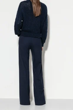 Outlet LUISA CERANO Softshell-Wideleg-Pants midnight blue