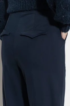 Outlet LUISA CERANO Softshell-Wideleg-Pants midnight blue