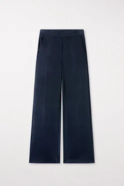 Outlet LUISA CERANO Softshell-Wideleg-Pants midnight blue
