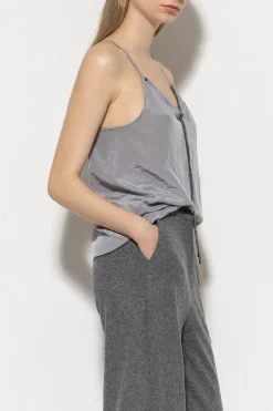 Clearance LUISA CERANO Spaghetti-Top Mit Strasskordel