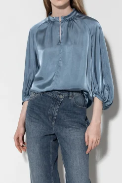 Online LUISA CERANO Stehkragenbluse Mit 3/4-Arm
