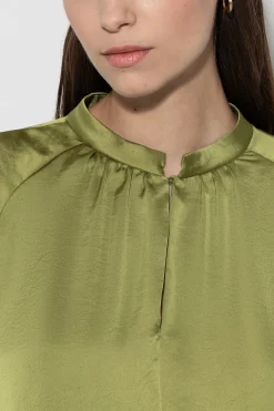 Online LUISA CERANO Stehkragenbluse Mit 3/4-Arm