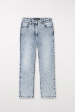Best LUISA CERANO Straightleg-Denim Im Used-Look denim blue