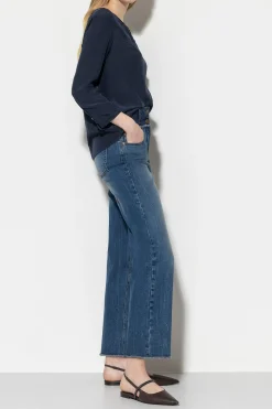 Outlet LUISA CERANO Straight-Soft-Denim denim blue