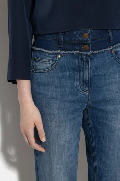 Outlet LUISA CERANO Straight-Soft-Denim denim blue