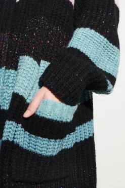 Sale LUISA CERANO Streifen-Cardigan Aus Woll-Mix multi