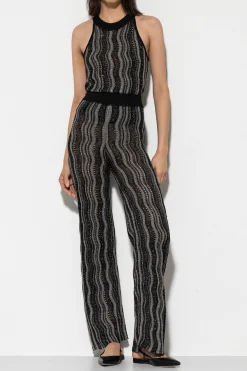 Online LUISA CERANO Strickhose Mit Fancy-Stripe black