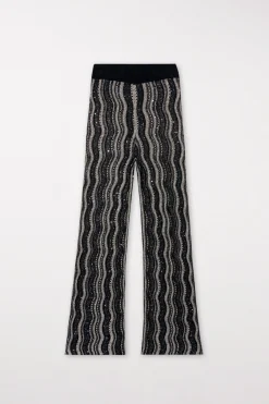 Online LUISA CERANO Strickhose Mit Fancy-Stripe black