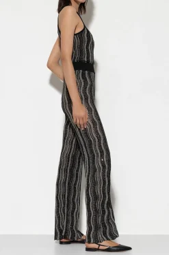 Online LUISA CERANO Strickhose Mit Fancy-Stripe black