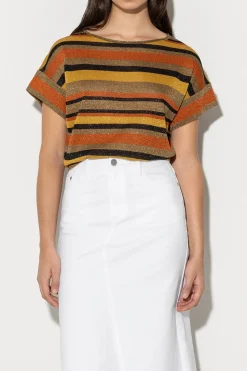 Hot LUISA CERANO Strickshirt Mit Glanzeffekt multi