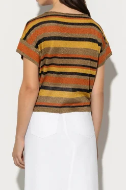 Hot LUISA CERANO Strickshirt Mit Glanzeffekt multi