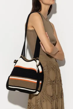 Hot LUISA CERANO Stricktasche Aus Leinen-Mix multi