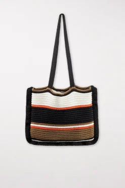 Hot LUISA CERANO Stricktasche Aus Leinen-Mix multi