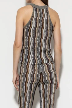 Clearance LUISA CERANO Stricktop Mit Fancy-Stripe multi