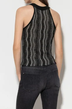 Clearance LUISA CERANO Stricktop Mit Fancy-Stripe black