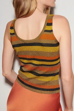 New LUISA CERANO Stricktop Mit Wickeleffekt multi