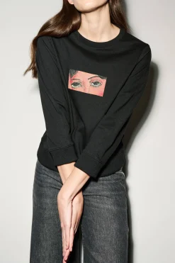 LUISA CERANO Sweater Mit Modigliani-Print black