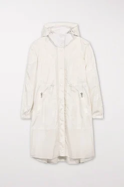 LUISA CERANO Taft-Parkamantel creme