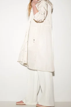 LUISA CERANO Taft-Parkamantel creme