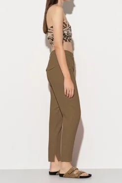 Discount LUISA CERANO Tapered-Pants Aus Leinen-Mix