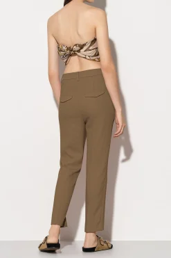 Discount LUISA CERANO Tapered-Pants Aus Leinen-Mix
