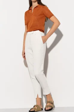 Discount LUISA CERANO Tapered-Pants Aus Leinen-Mix